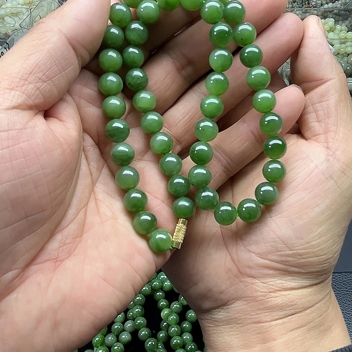 和田玉未镶嵌颈饰俄罗斯碧玉妈妈链10