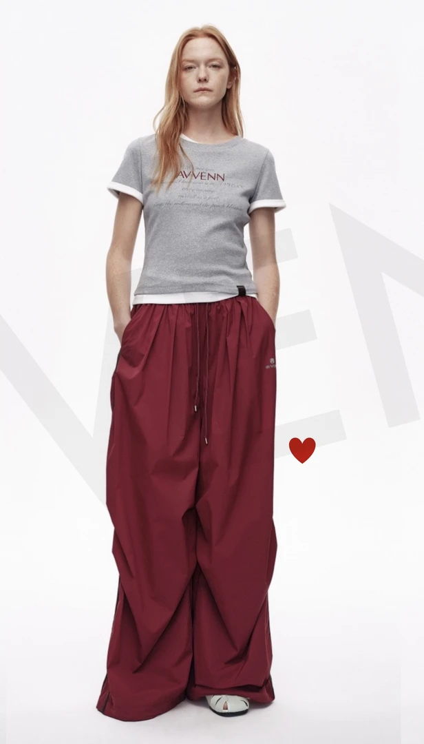 AVVENN夏季透气时尚户外宽松休闲直筒裤