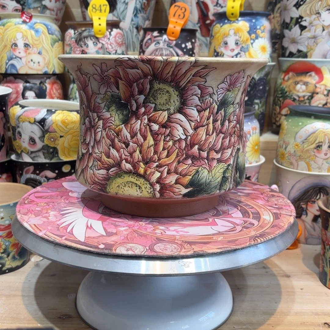 景德镇手绘花盆陶瓷21/15