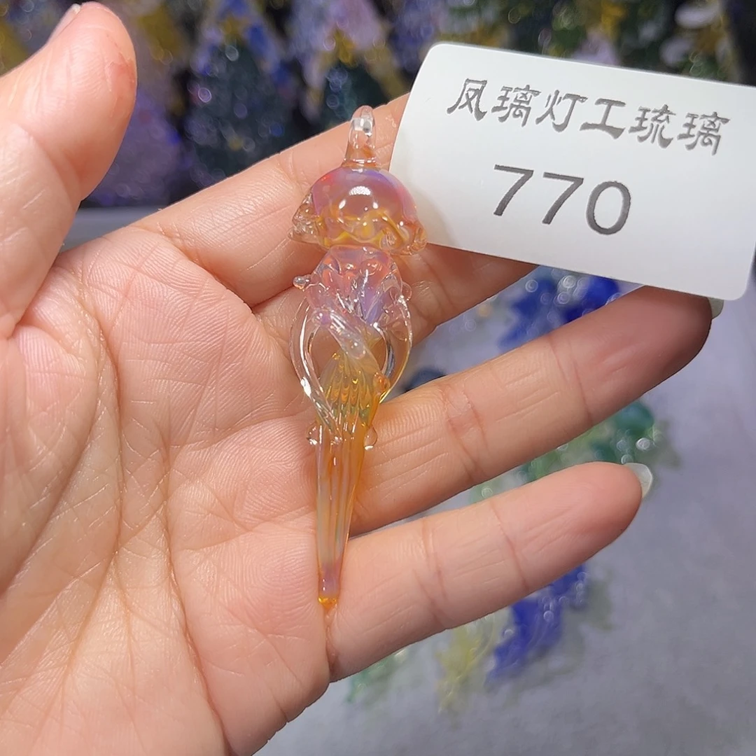 雪****吊坠（不含链）玻璃770水母吊坠