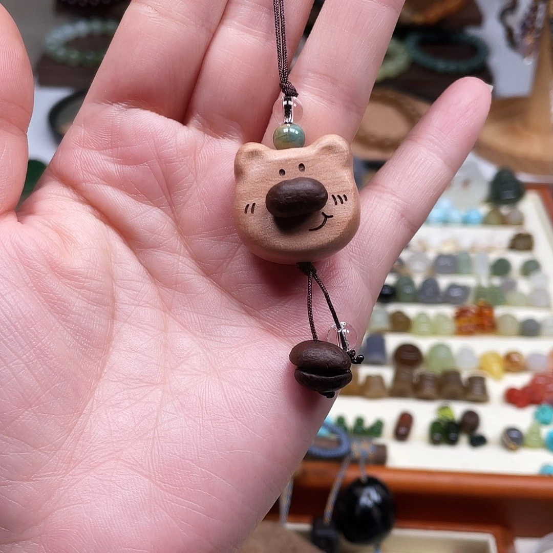 非洲檀香无事牌小挂件