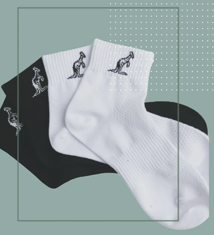 网眼抗菌袜子 刺绣工艺