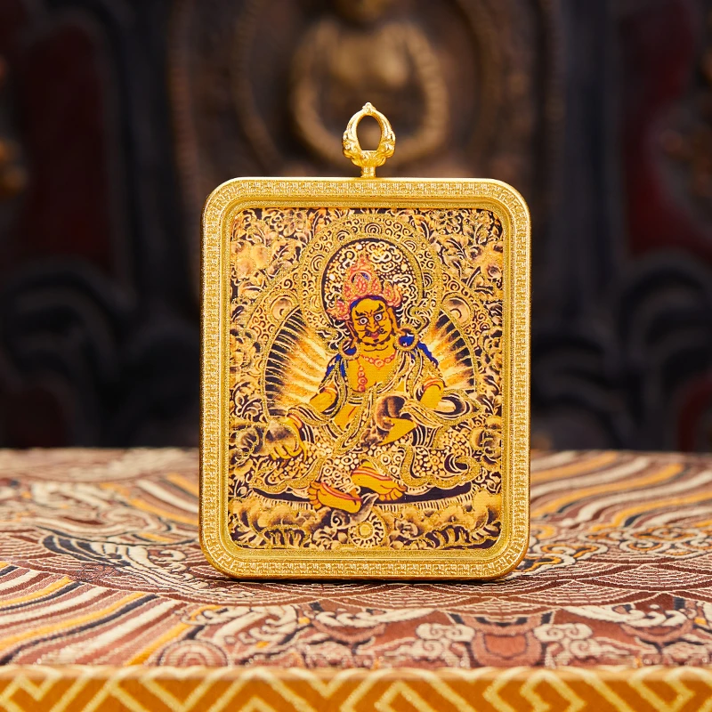 黑金唐卡-黄财神TK84