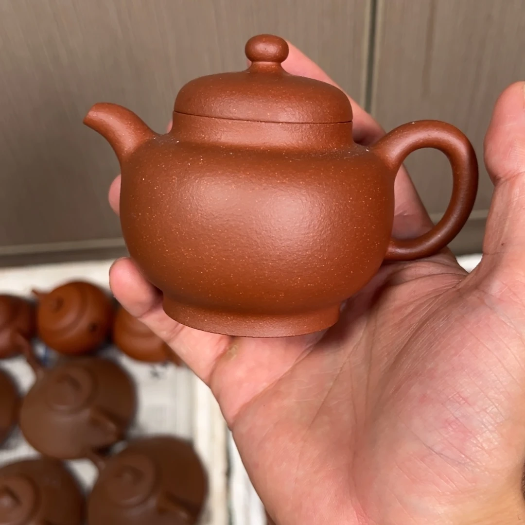 茶壶紫砂老*公红降坡君仪220cc