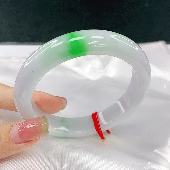 翡翠未镶嵌手镯圈57，58074