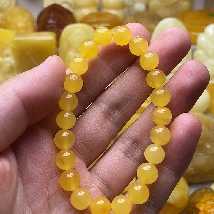 琥珀颈饰未镶嵌琥珀蜜蜡