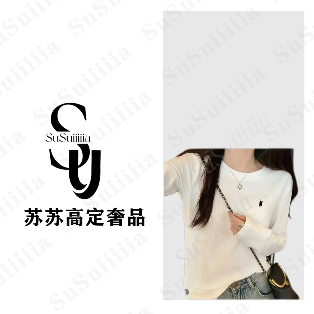 【苏总专属】时尚潮白色纯棉百搭流春夏卡通印花圆领长袖T恤-骑士