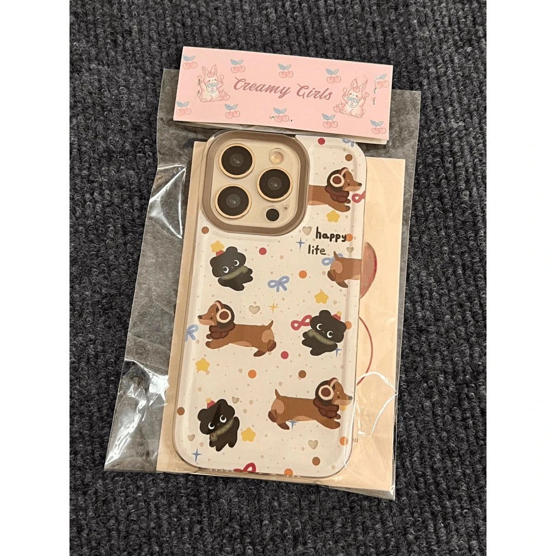 腊肠狗适用苹果14PROMAX手机壳iPhone15软壳13趣味12防摔11透明