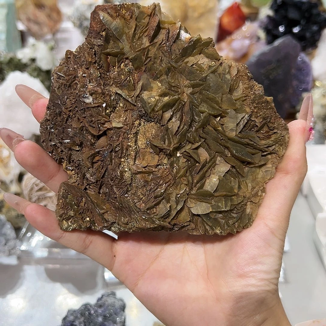 石材贵州菱铁矿花