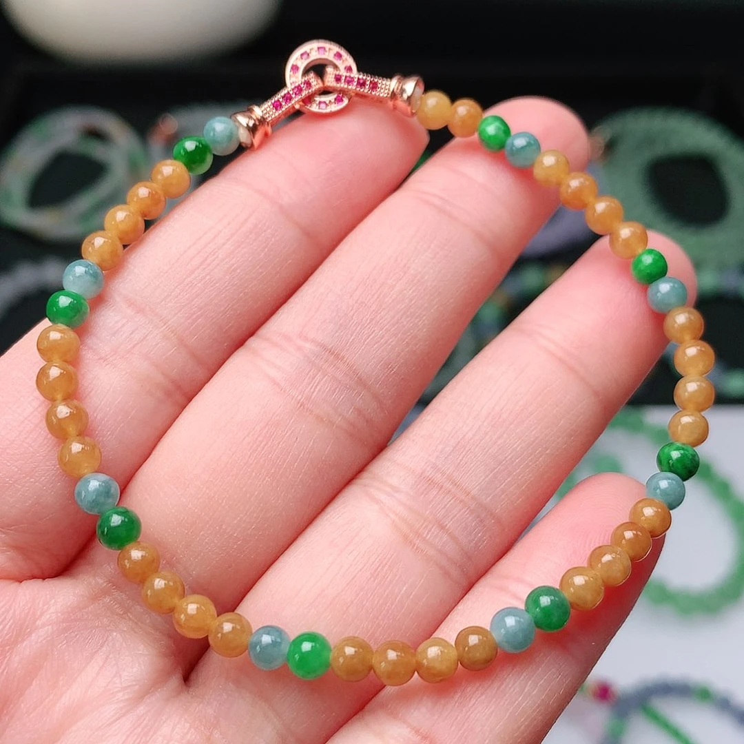 翡翠手链未镶嵌翡翠