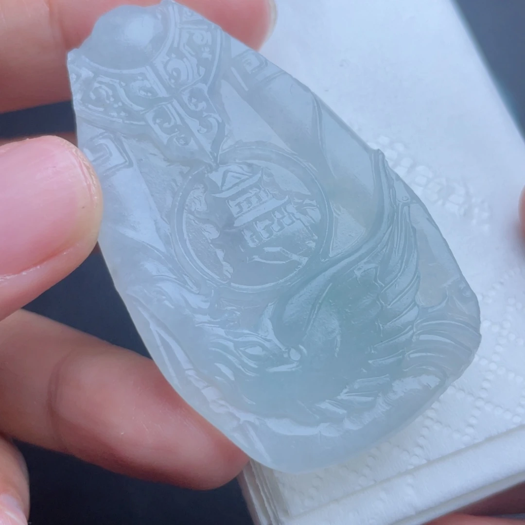 定制翡翠未镶嵌翡翠吊坠