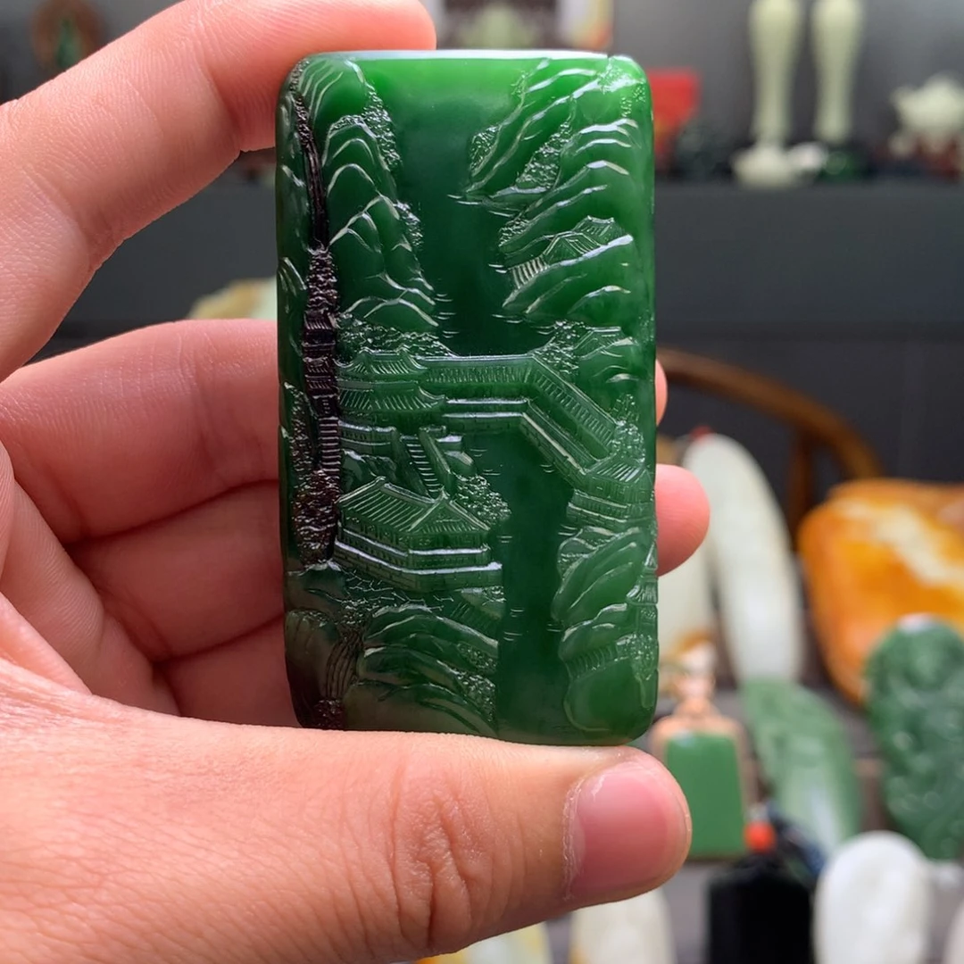 和田玉摆件未镶嵌知*