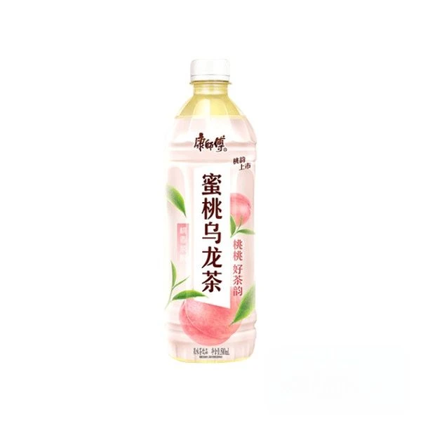 康师傅蜜桃乌龙茶500ml/瓶茶饮品饮料