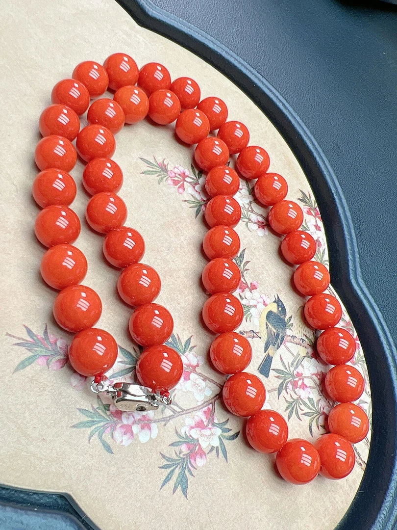 推荐款 紫血 12mm 项链 Q310