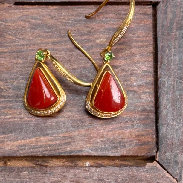 南红玛瑙耳坠NG0142