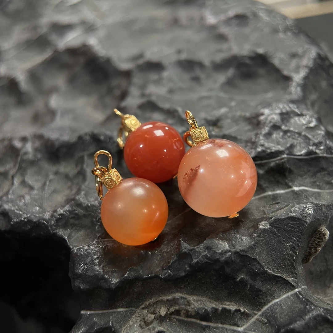 冰飘南红12mms925吊坠多样性发其一 KT25071503