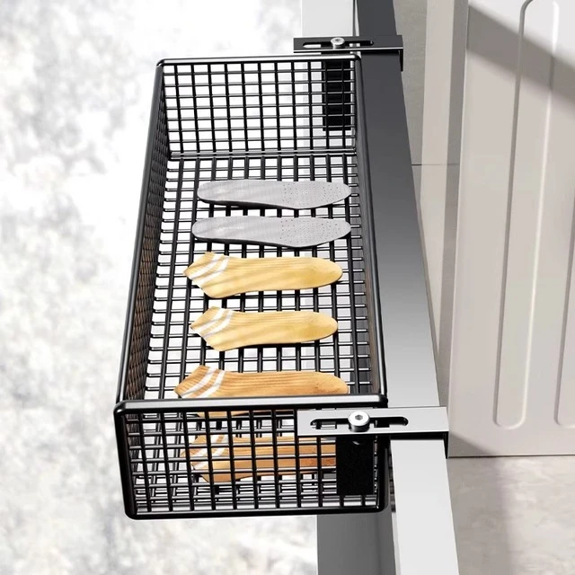 阳台挂篮窗台置物架可调节挂钩式悬挂窗外置物花架放施肥神器农用