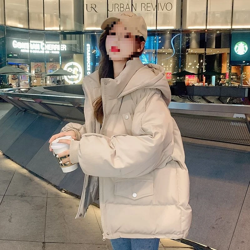 加厚短款棉衣棉服洋气中长款冬季女装新款时尚
