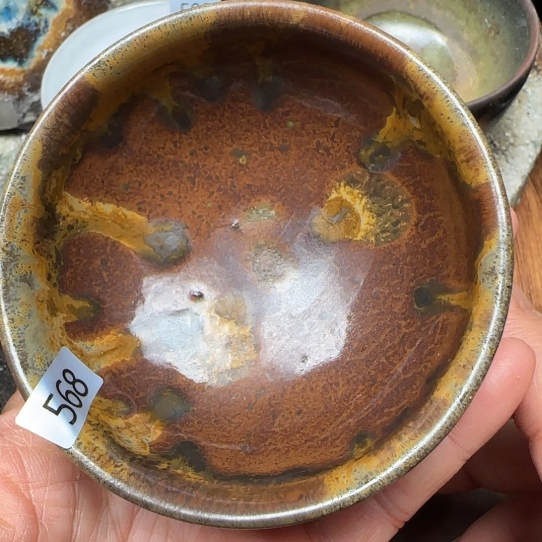 柴烧建盏茶盏茶杯568