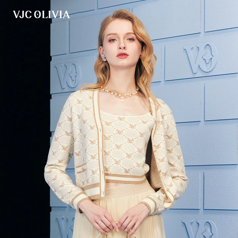 【美娇粉丝专属】VJC OLIVIA格纹针织吊带轻奢女装休闲衣