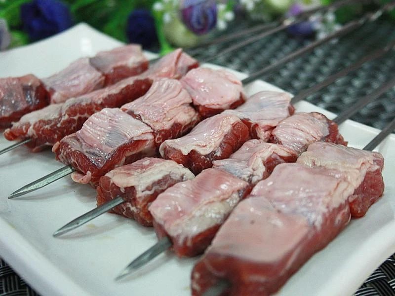 新鲜猪油边不带护心肉烧烤产品顺丰冷链包邮