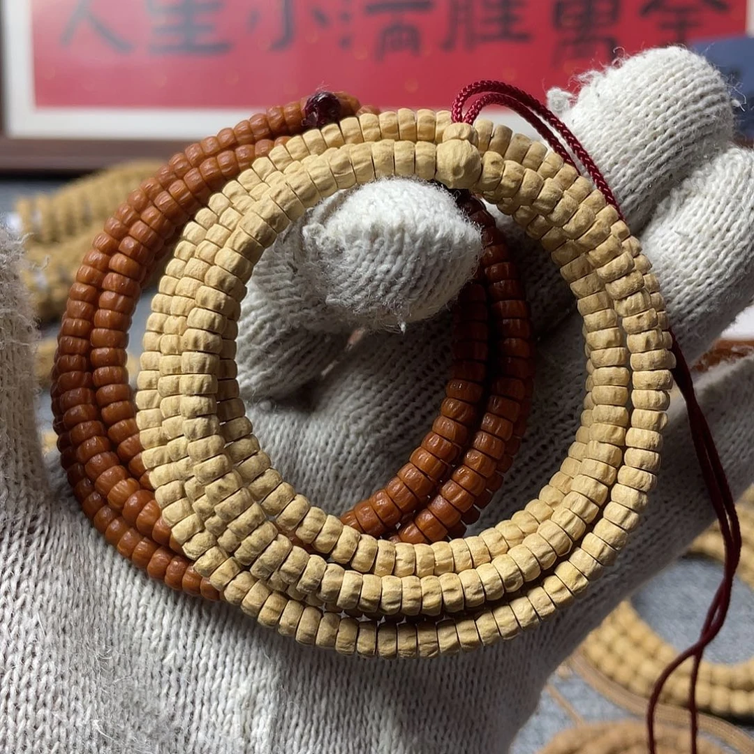 柏香籽/百香籽吊坠超精工规整奶油皮5mm