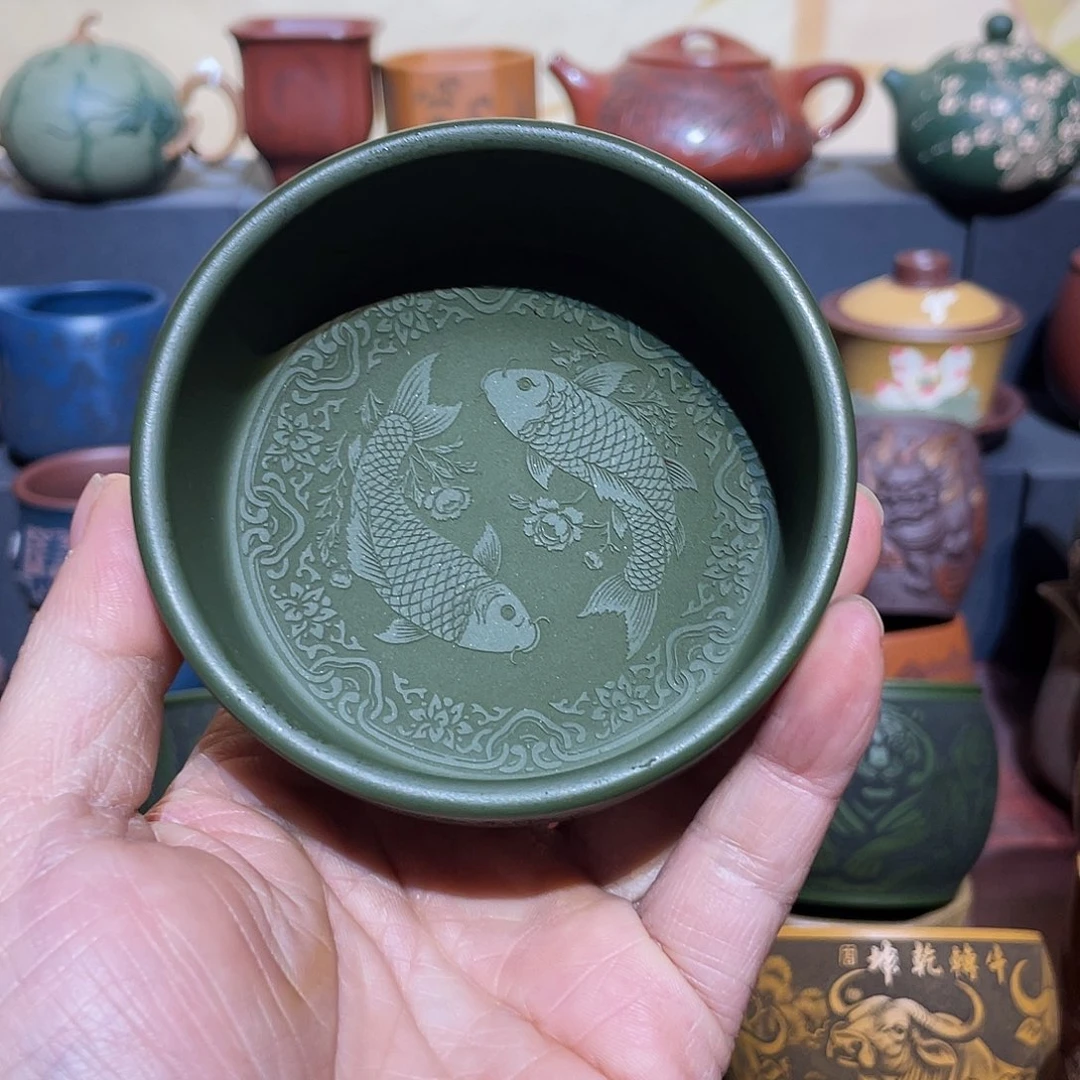 原矿紫砂手工主人杯