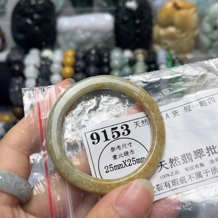 翡翠未镶嵌挂件9153
