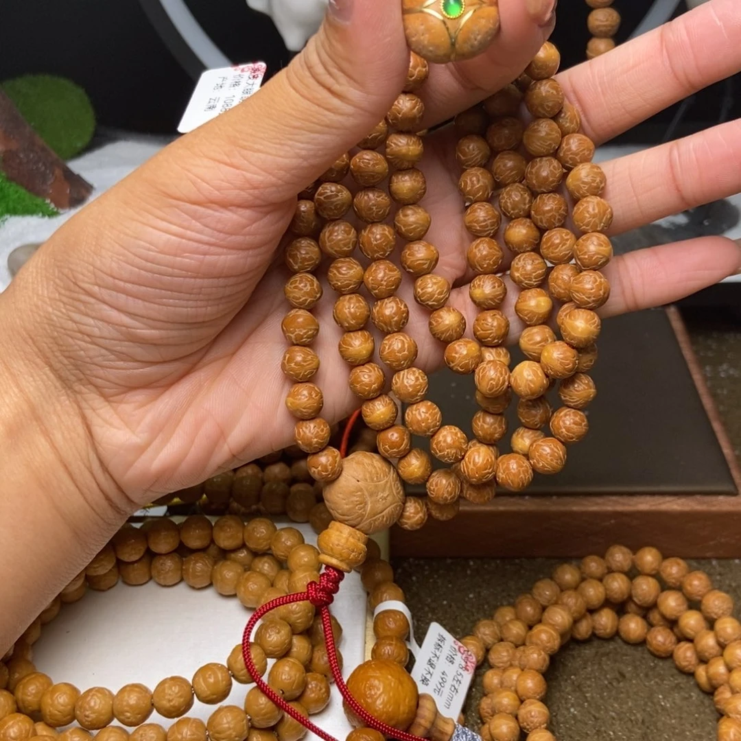 凤眼菩提吊坠原皮大眼萌8+手持