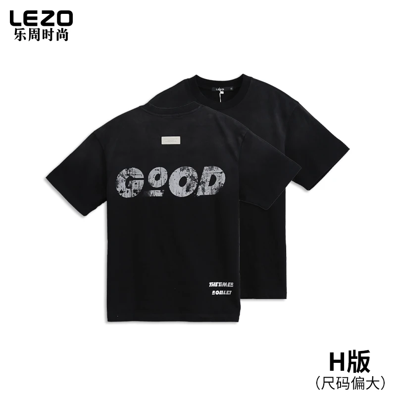 LEZO乐周时尚男装短袖圆领T恤L25234257