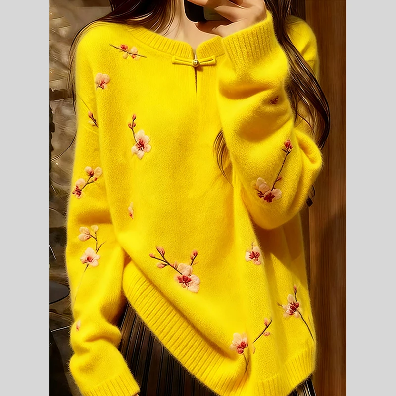 设计感慵懒高级感针织毛衣女款2025冬季新款爆款可外穿内搭上衣女