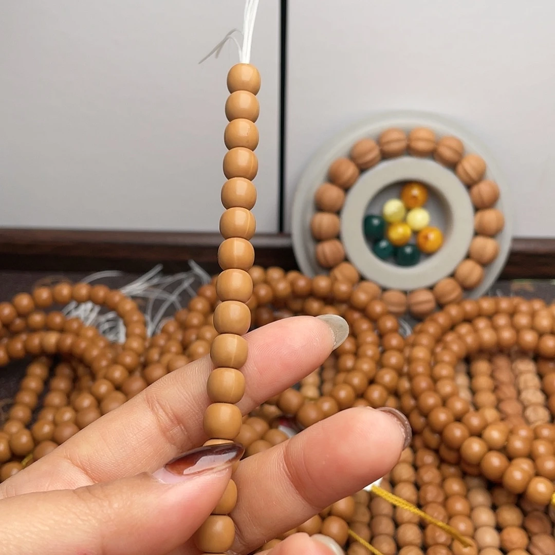 山***河猴头核桃吊坠老型手串两条