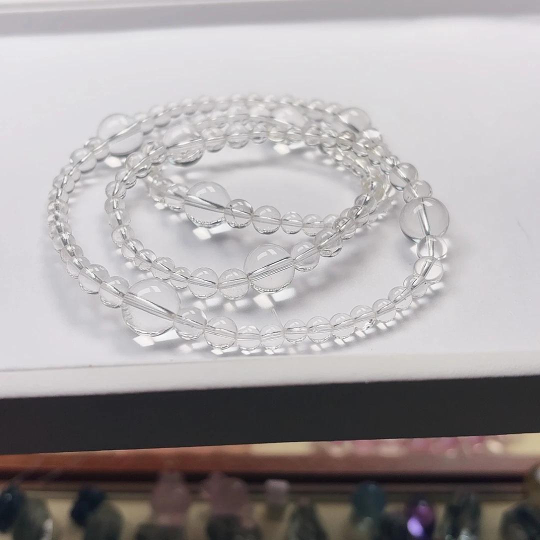 水晶手链未镶嵌白水3圈