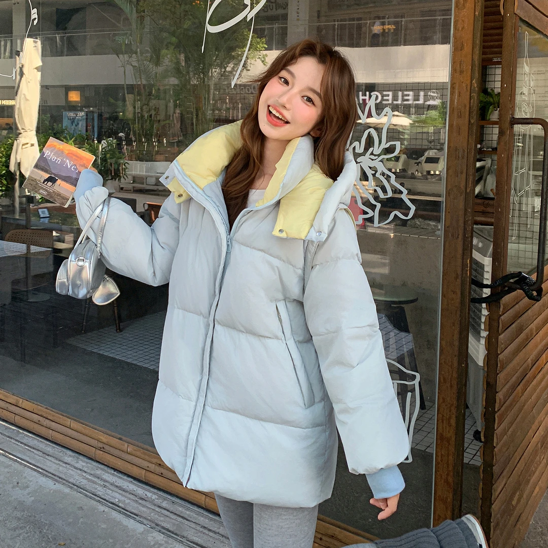 大码羽绒服女2025新款冬季胖MM宽松显瘦遮肉时尚百搭连帽保暖外套