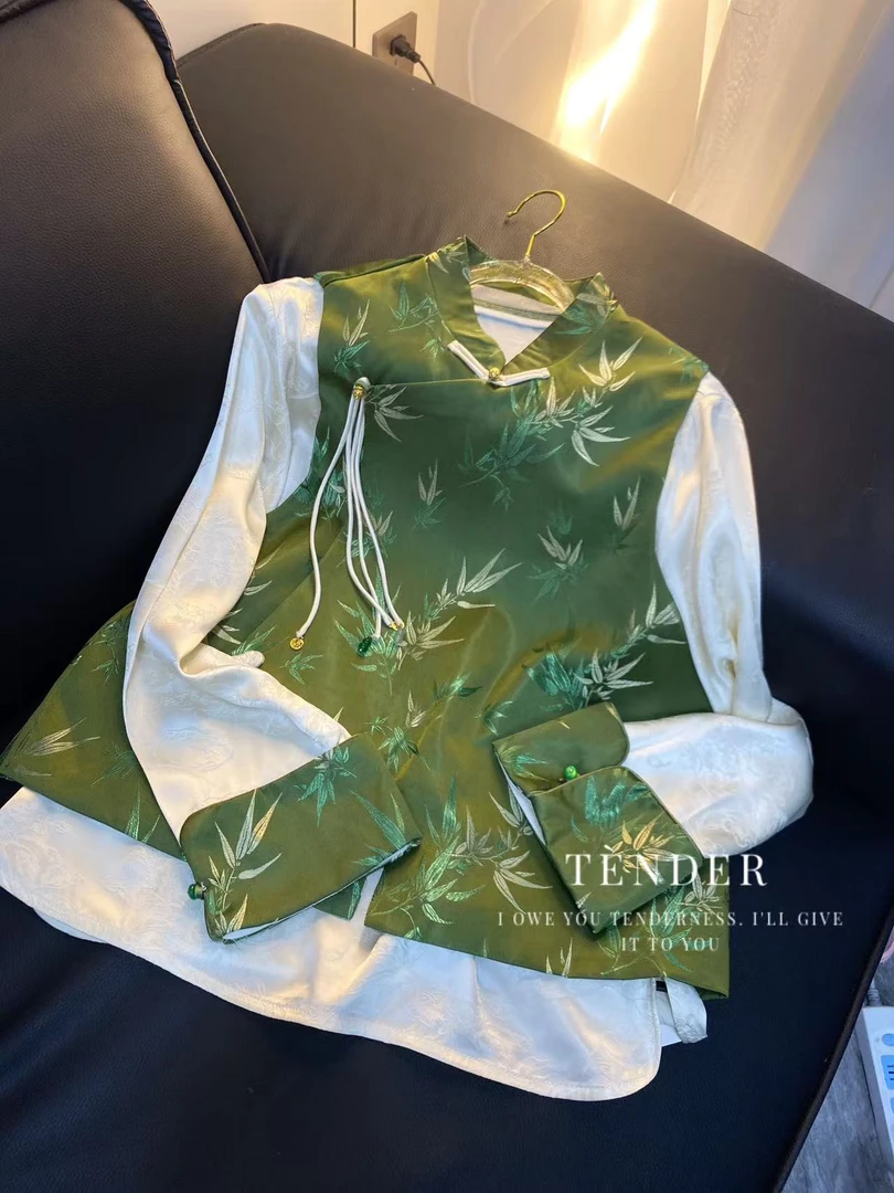 新中式早春款【春意连连】马甲