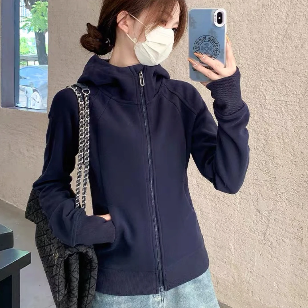 2520次品清货修身运动瑜伽上衣连帽外16-1