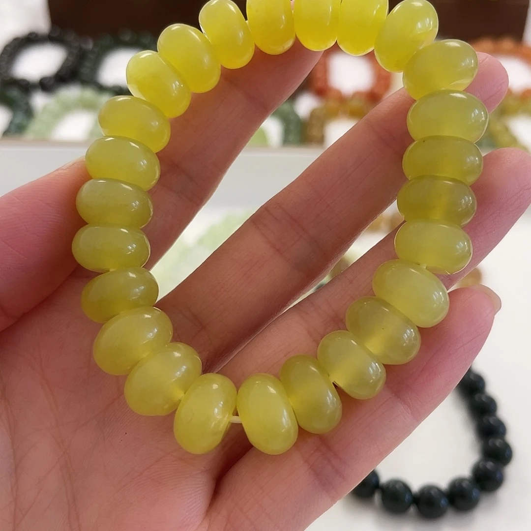 蛇纹石玉未镶嵌手链