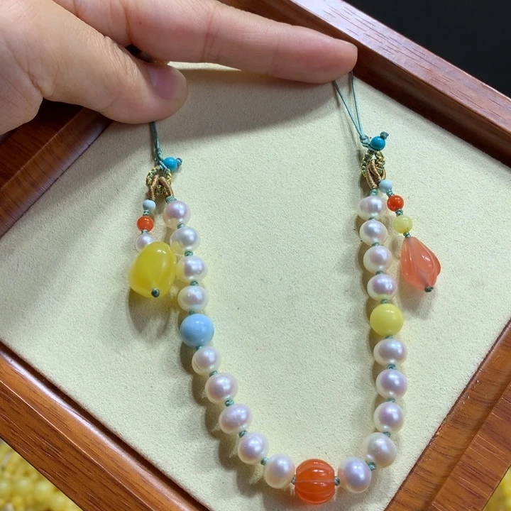 淡水珍珠未镶嵌手绳7mm