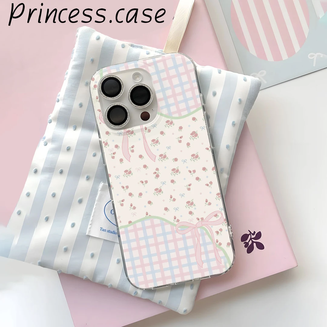 花花蝴蝶结适用IMD双层手机壳苹果华为小米vivo等多品牌手机壳