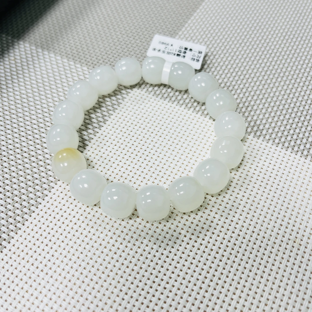 【师老师督造0808-13】约49.3g和田玉且末金山老型手串11*12mm