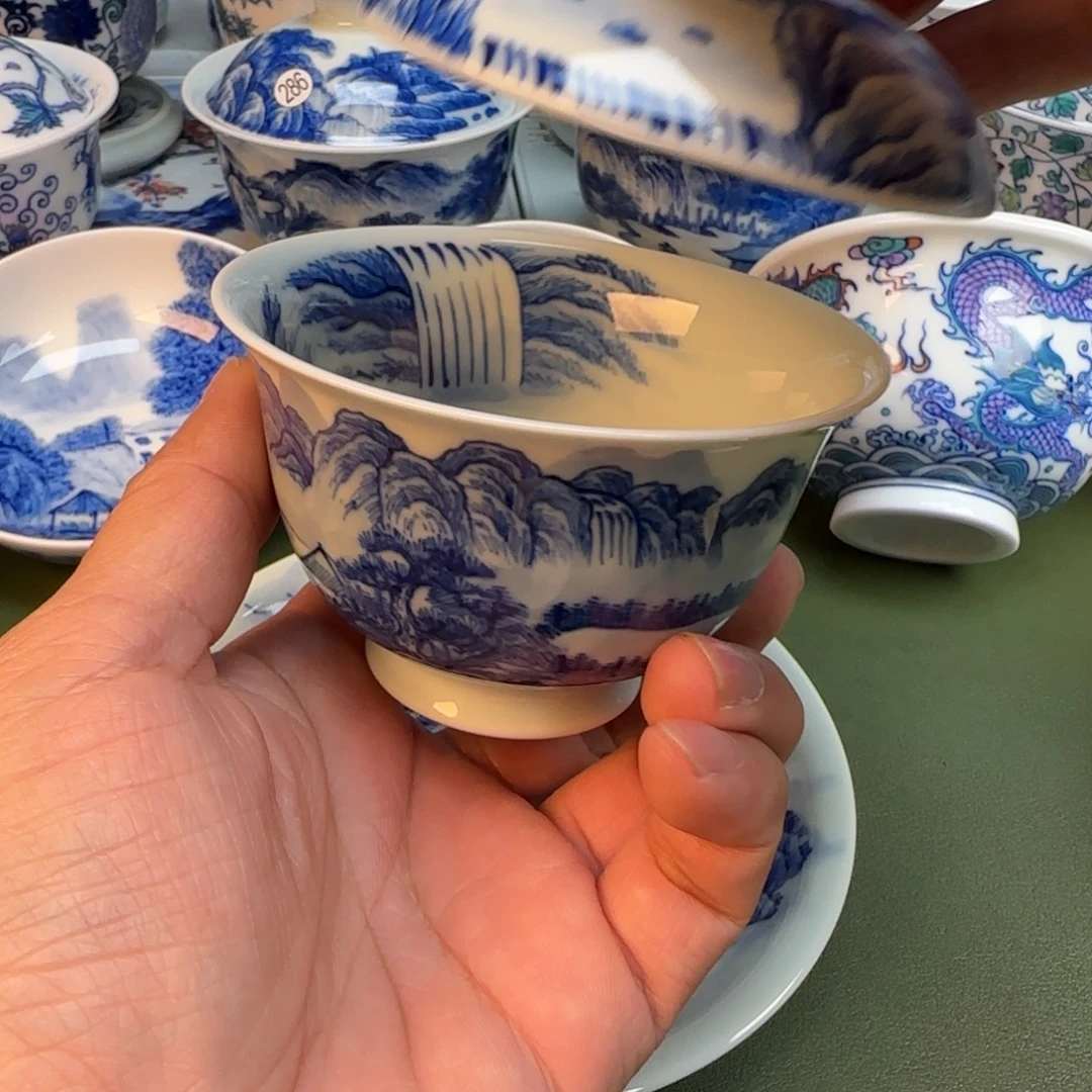 纯手工纯手绘茶具石头233