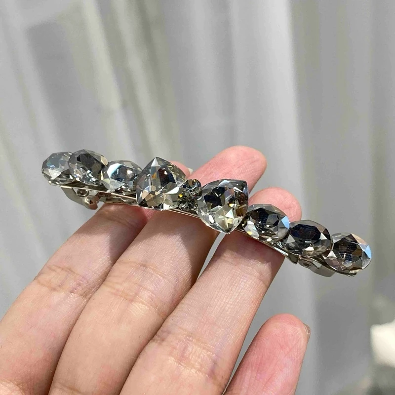 【小魏总珠宝】蝴蝶结切割发夹-7cm+