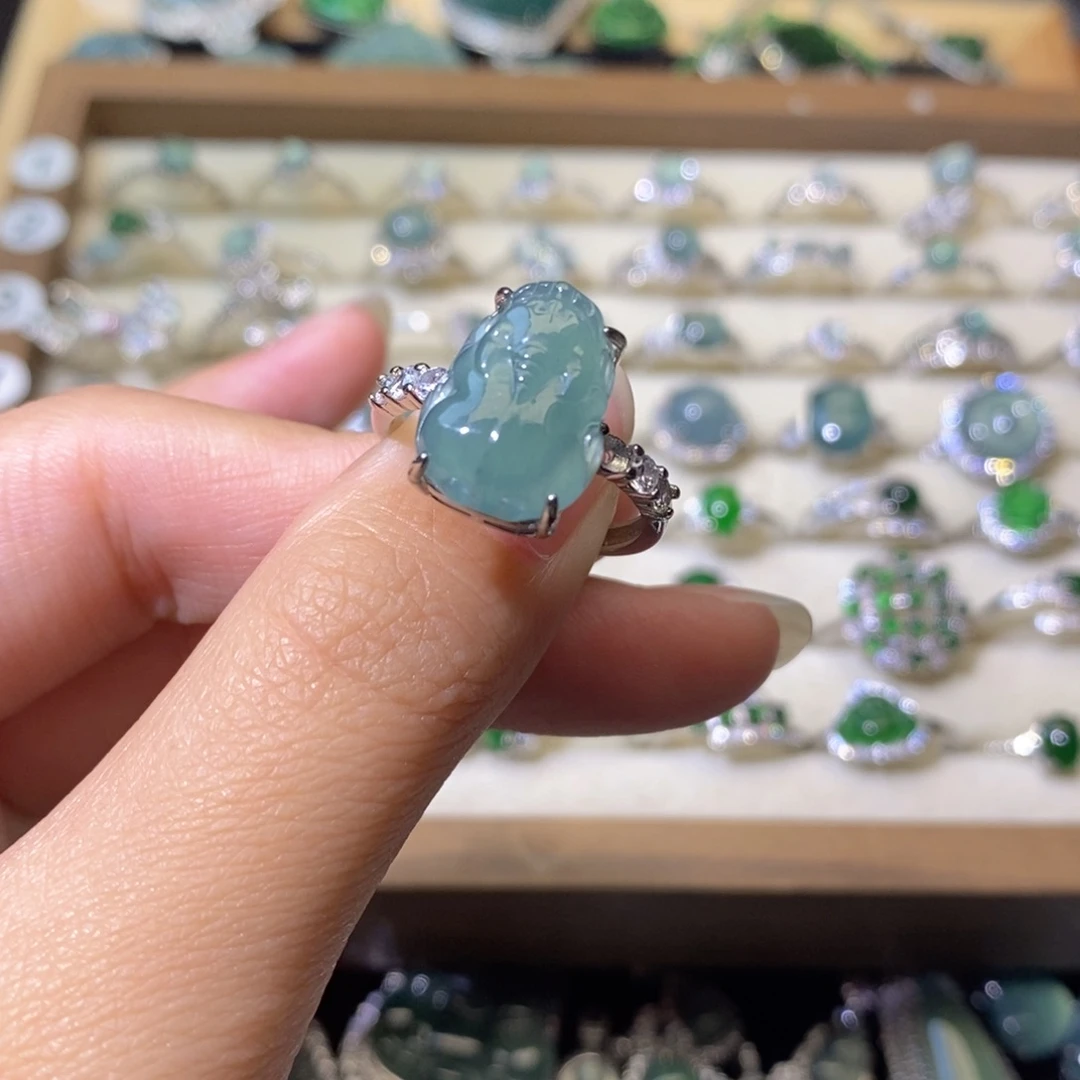 翡翠未镶嵌颈饰天然