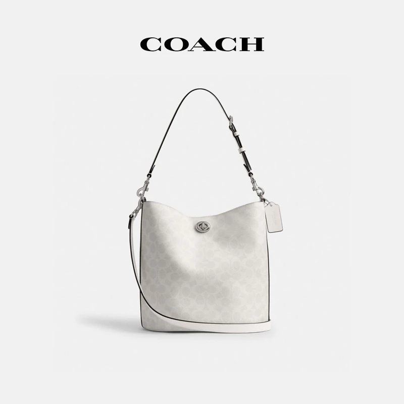 【新品】COACH/蔻驰 女士时尚经典标志WILLOW柔软水桶包