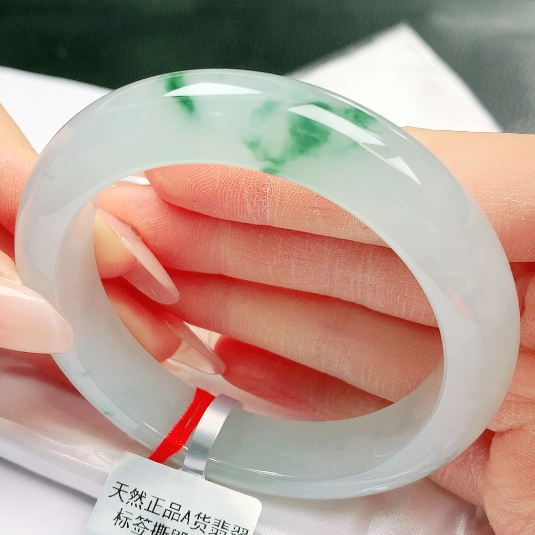 翡翠未镶嵌手镯缅甸天然a货翡翠手镯