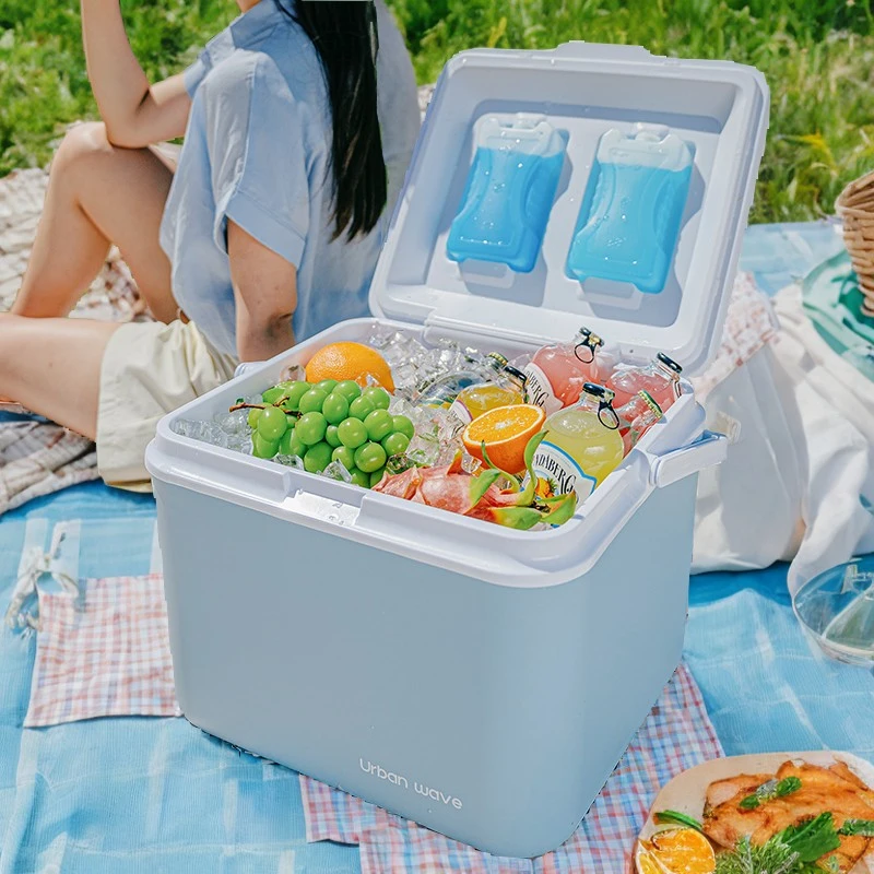 新款大容量冷藏箱车载专用户外摆摊便携式长效保鲜保冷两用保温箱