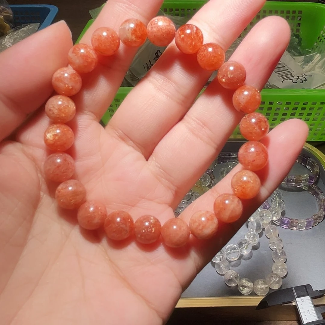 水晶手链未镶嵌金太阳9毫米