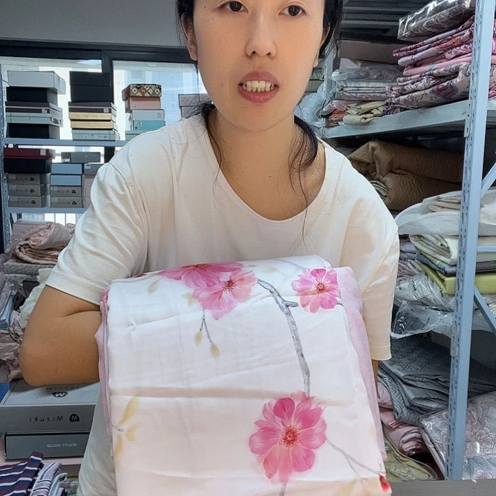 真丝真丝镜花若梦床单枕套