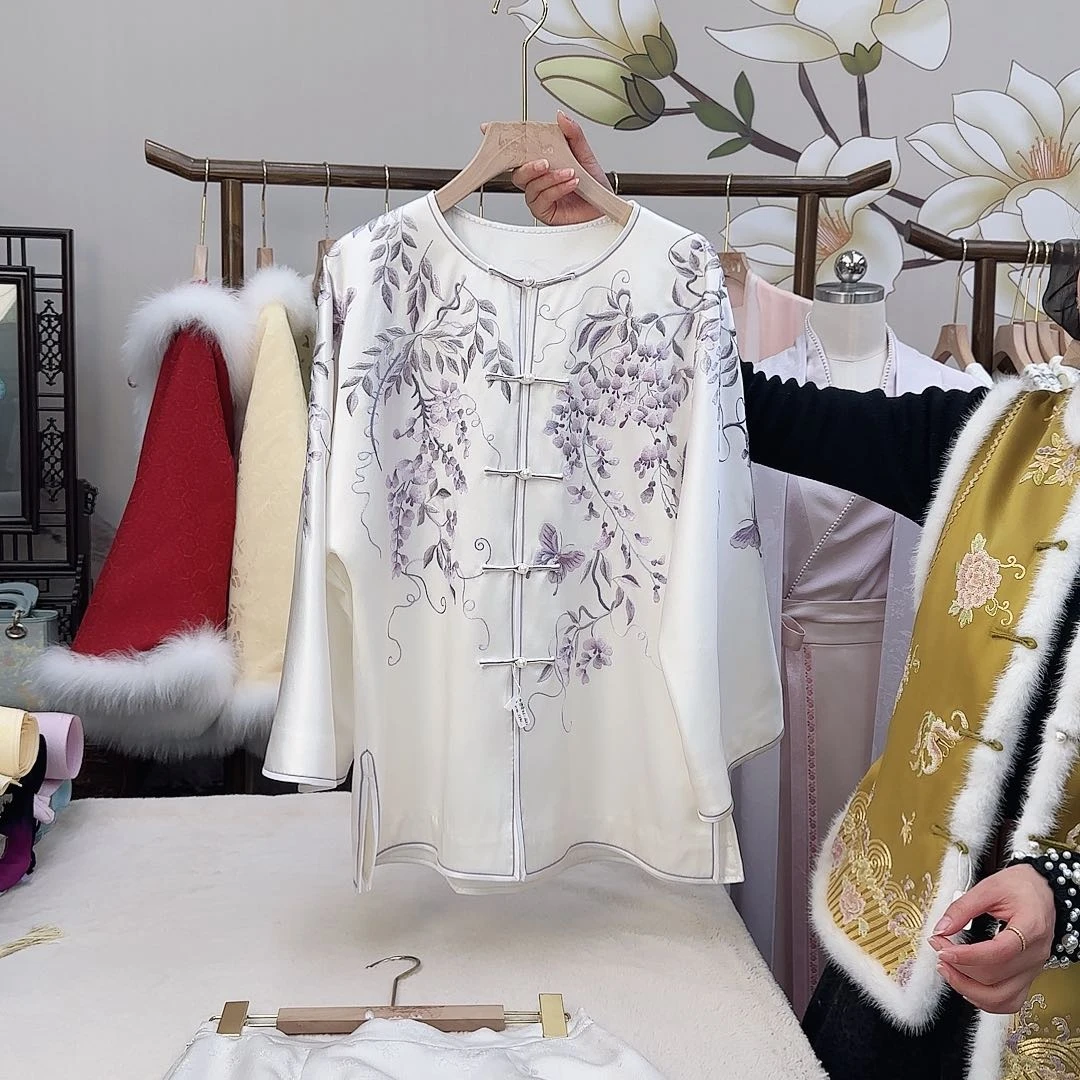 刺绣4苏绣太太服胸围106