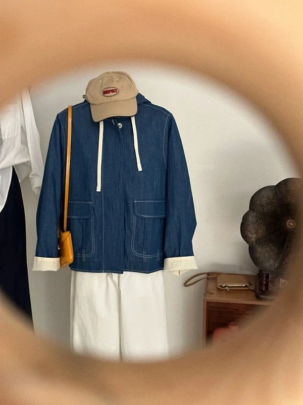 【杭州S姐精品女装】连帽牛仔外套06050